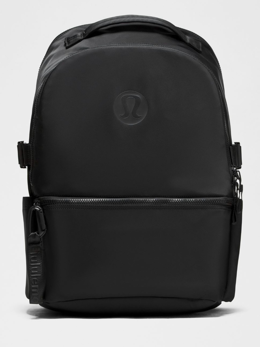 lululemon athletica Black Minimalist Backpack with Front Zip Pocket